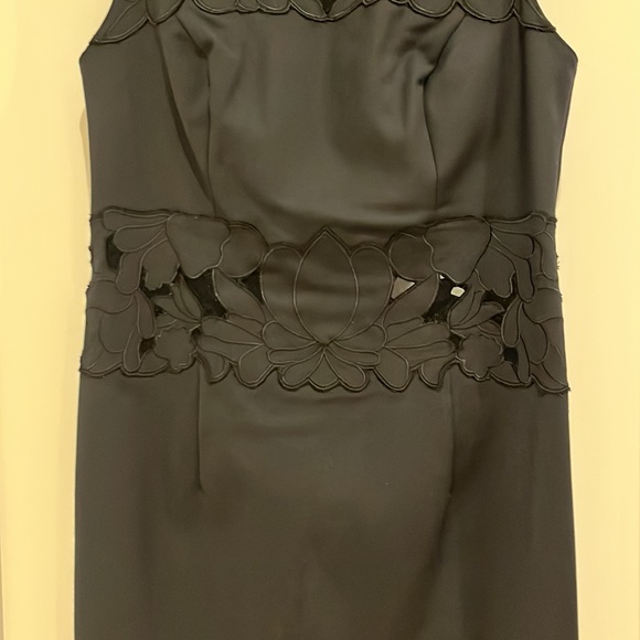 Sachin + Babi Noir size 6 black dress with lace cutouts - Picture 4 of 7